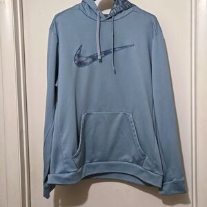 Nike Therma Fit Slate Swoosh Hoodie Sweatshirt w/ Fleece Lining Men's Sz XL